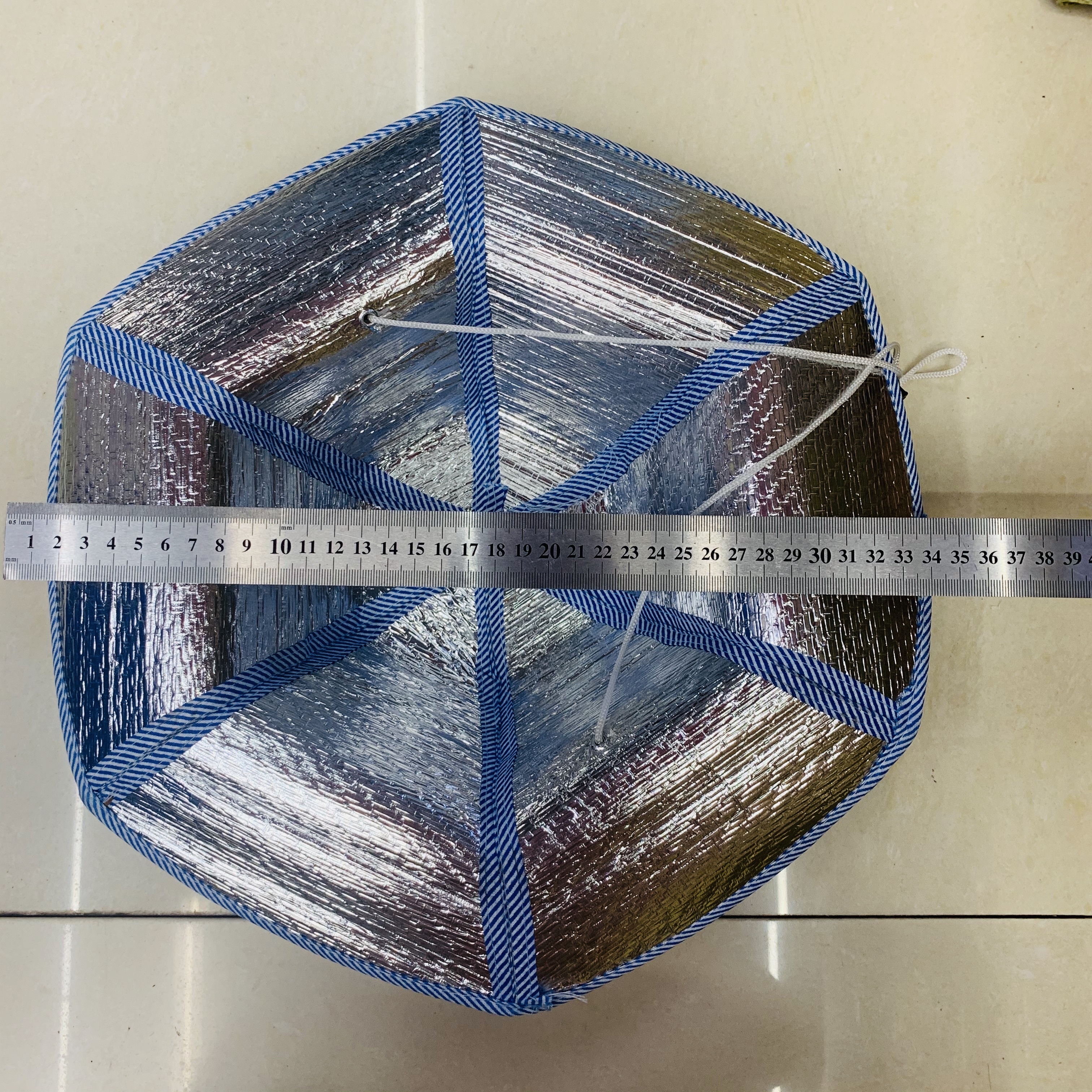 Folding Hat Fan Hat Shade Sequin Mat Hat Hat Can Be Folded Summer Tourism Pastoral Fisherman Hat Fishing Hat Specification drawing