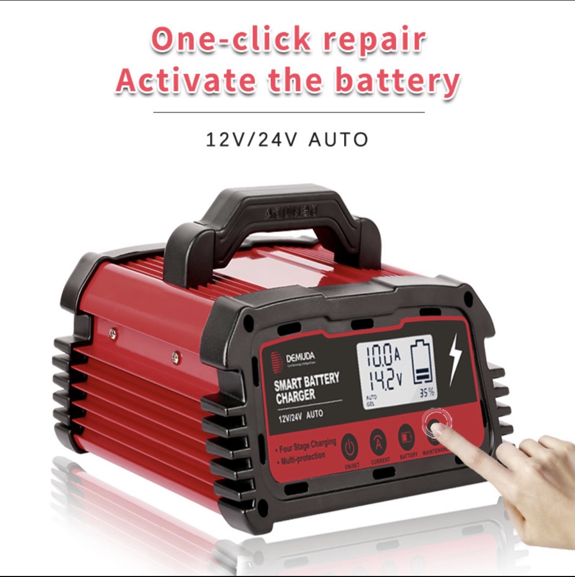 Cross-border foreign trade version 12V24 volt car battery charger Intelligent pulse repair lead-acid battery