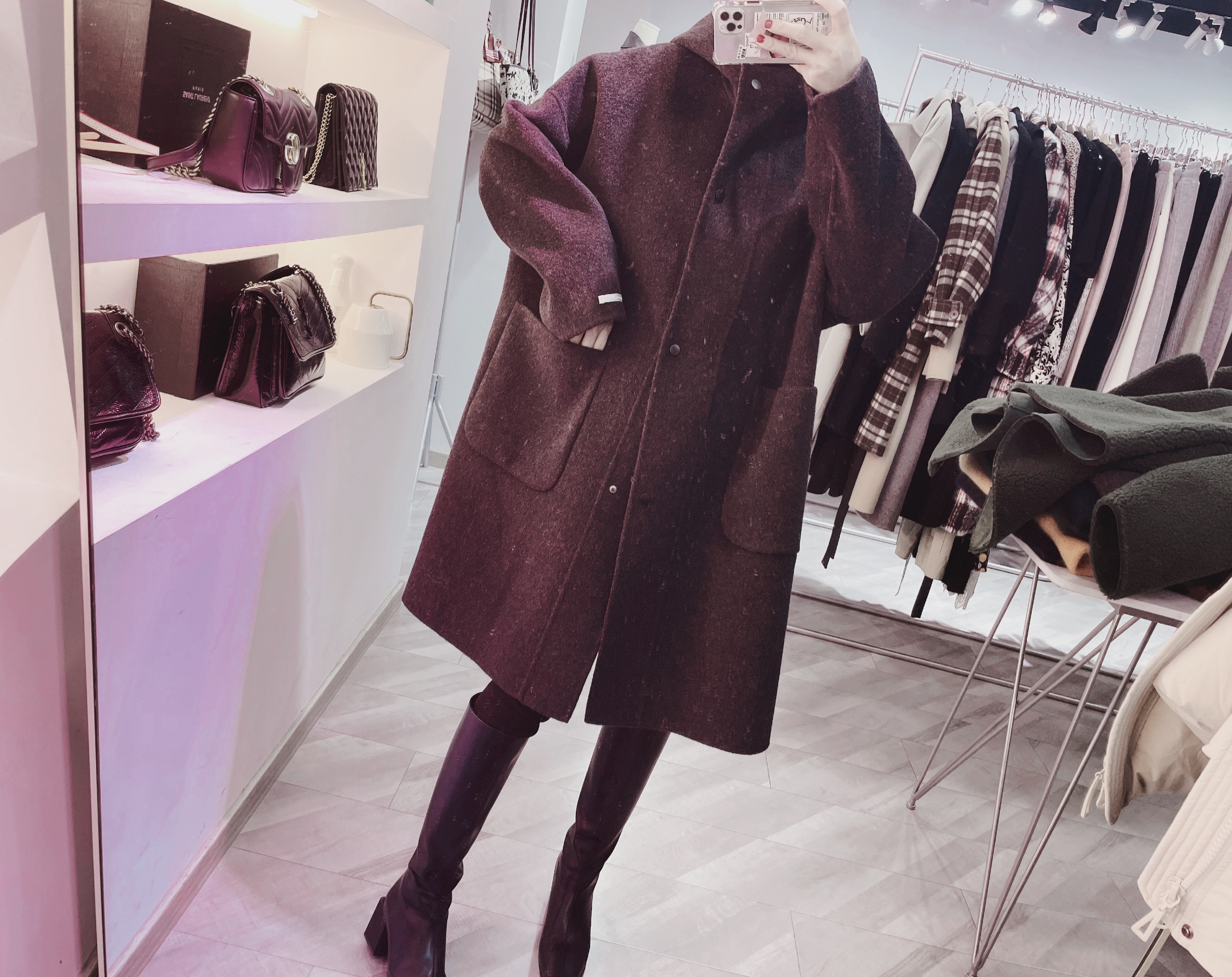 Autumn And Winter New Fashion Casual Loose Uniform Size Thin Cardigan Bottom Shirt Top Women's 7