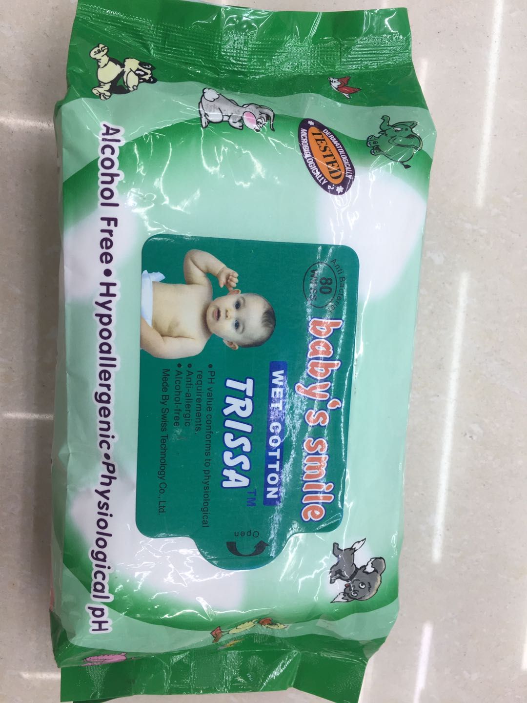 80 Small Animal Packaging Disposable Skin Care Wipes