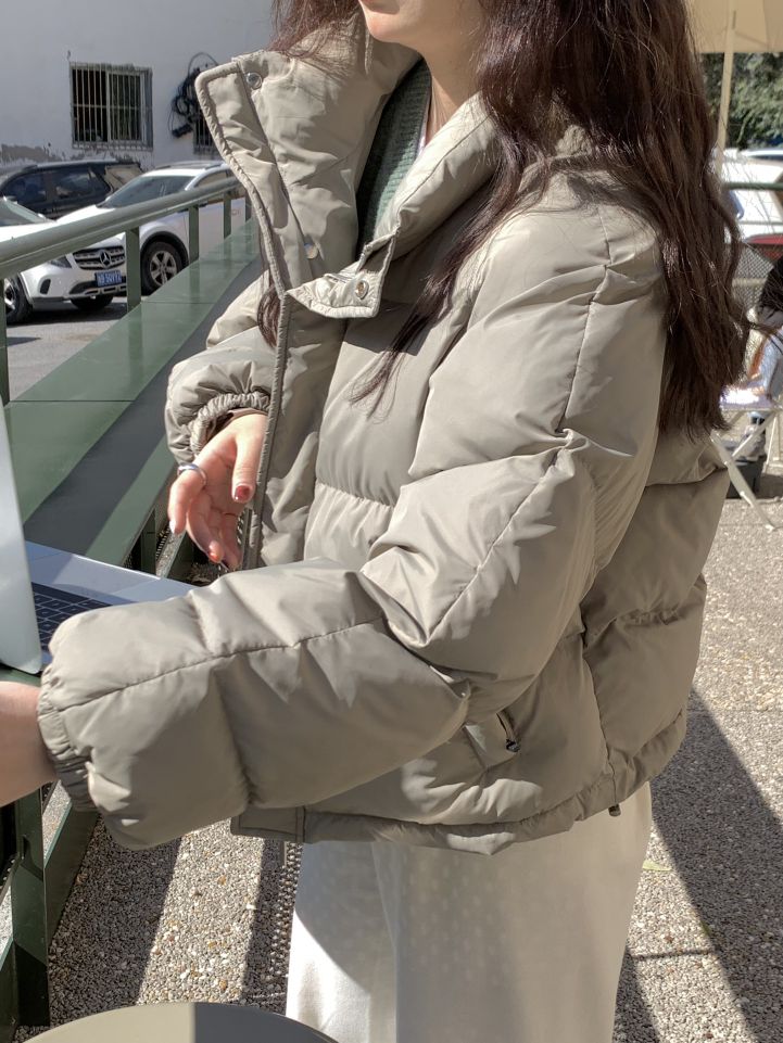 Autumn And Winter New Listed Warm Cold Women's Coat Europe And The United States Wind Size Loose Casual Version Of Down Jacket 1 Specification drawing