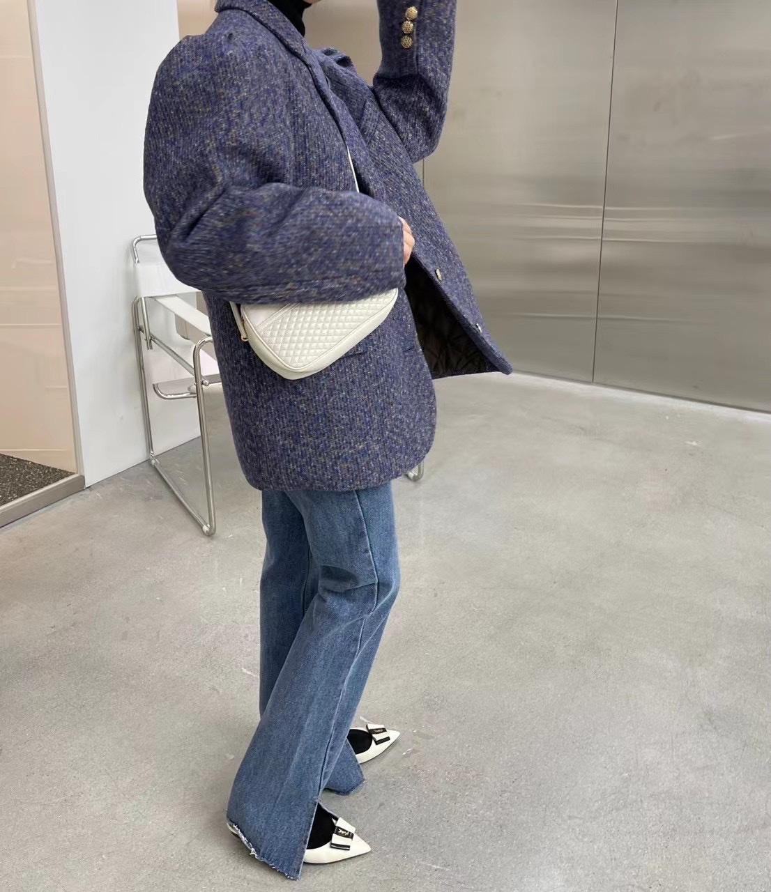 Autumn And Winter New Fashion Casual Loose Uniform Size Thin Woolen Sweater Bottom Shirt Top Women's 10 Specification drawing