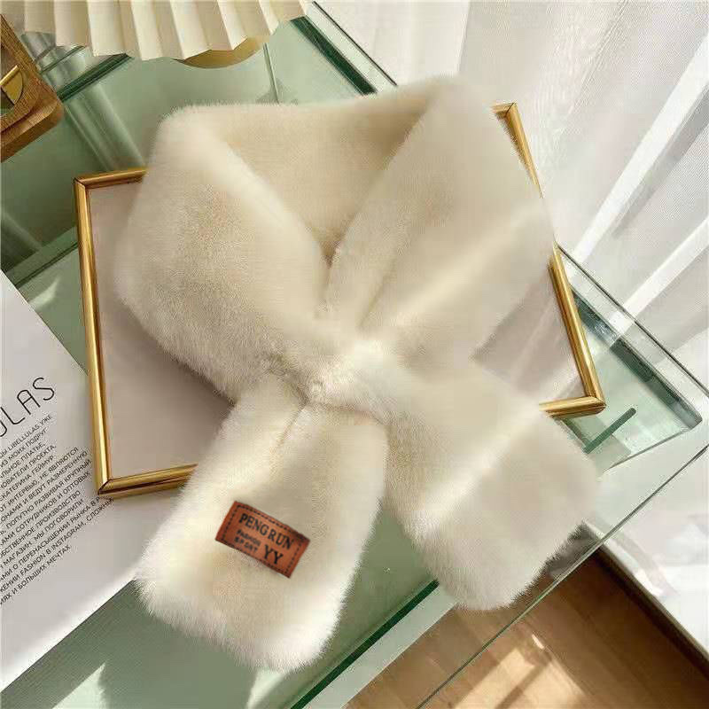 Woolly Scarf Female Winter Day All Cute Girl Hair Bib Korean Version Soft Sister Autumn And Winter Neck Protection Small Neck Sleeve