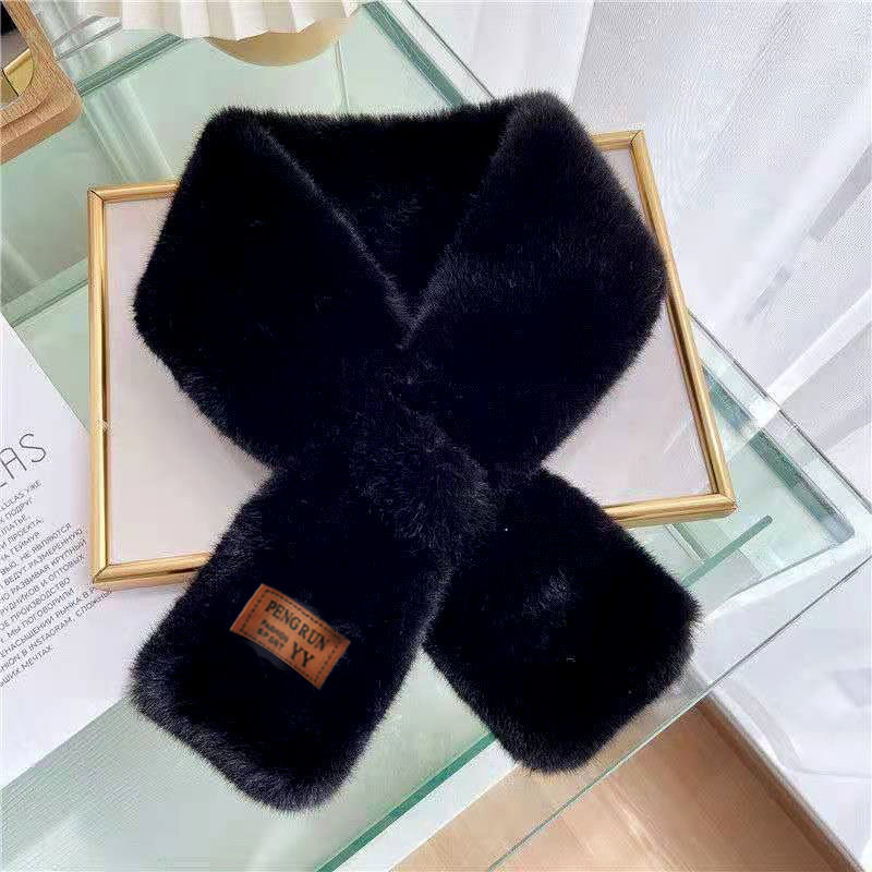 Woolly Scarf Female Winter Day All Cute Girl Hair Bib Korean Version Soft Sister Autumn And Winter Neck Protection Small Neck Sleeve Application Scenario