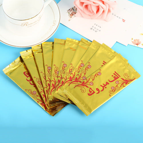Gold Single Sheet Convenient Individual Pack Cleaning Wipes Soft Skin Wipes