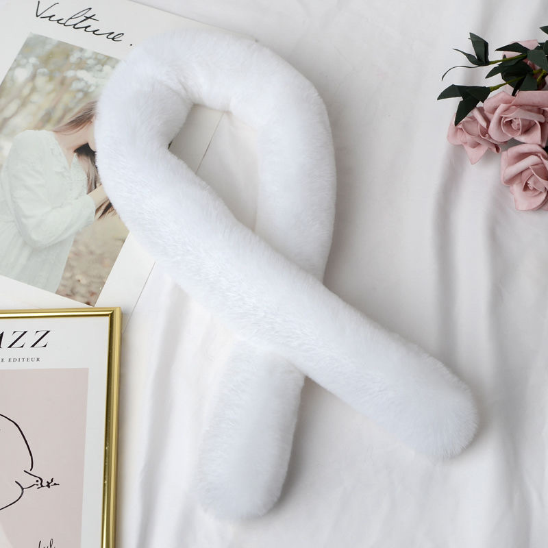 Imitation Beaver Rabbit Hair Scarf Female Winter Korean Version Of All The Fur Rabbit Hair Bib Students Warm Cute Fluffy Scarf Item Picture