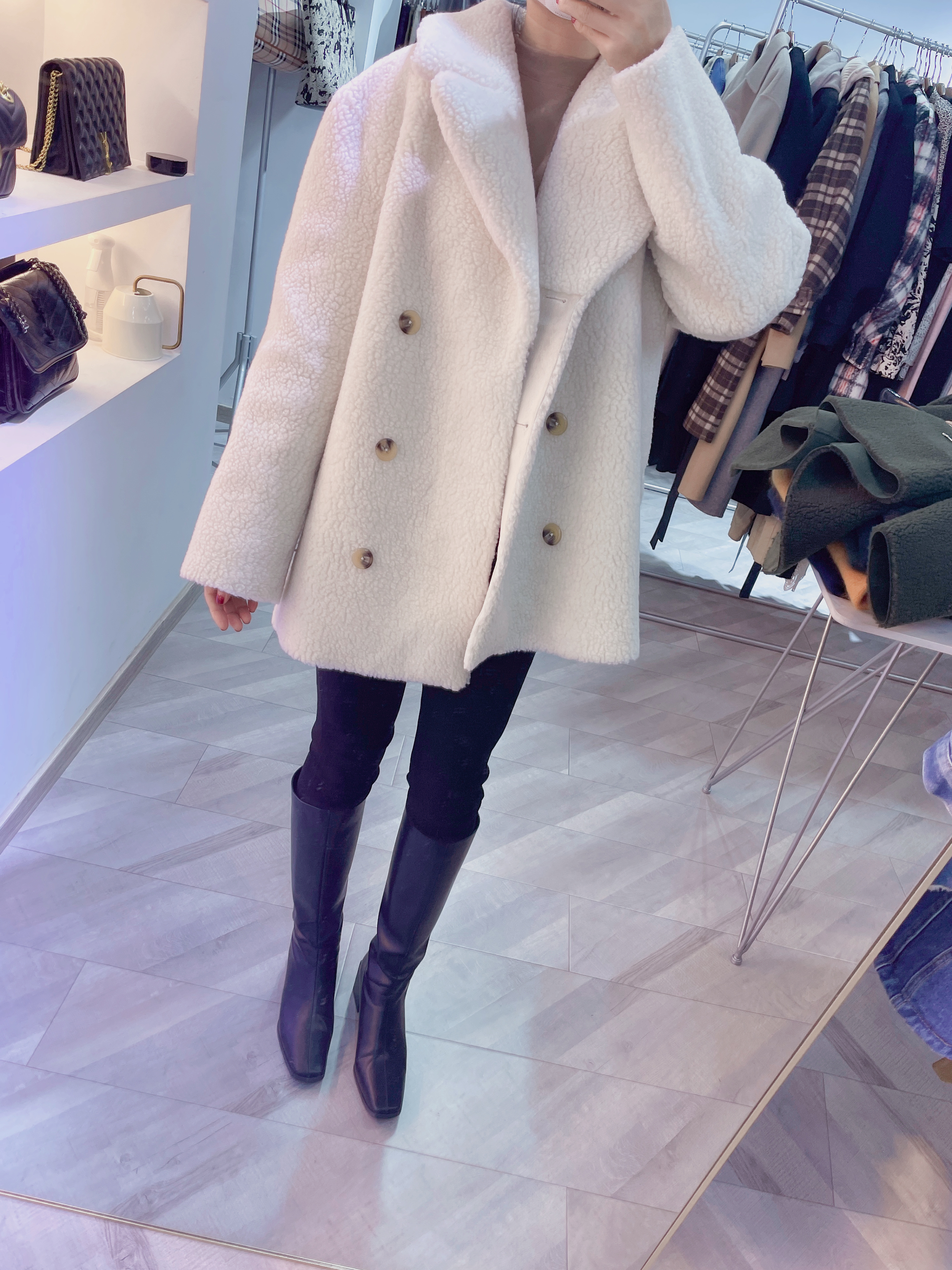 Autumn And Winter New Fashion Casual Loose Uniform Size Thin Cardigan Bottom Shirt Top Women's 8 details Picture