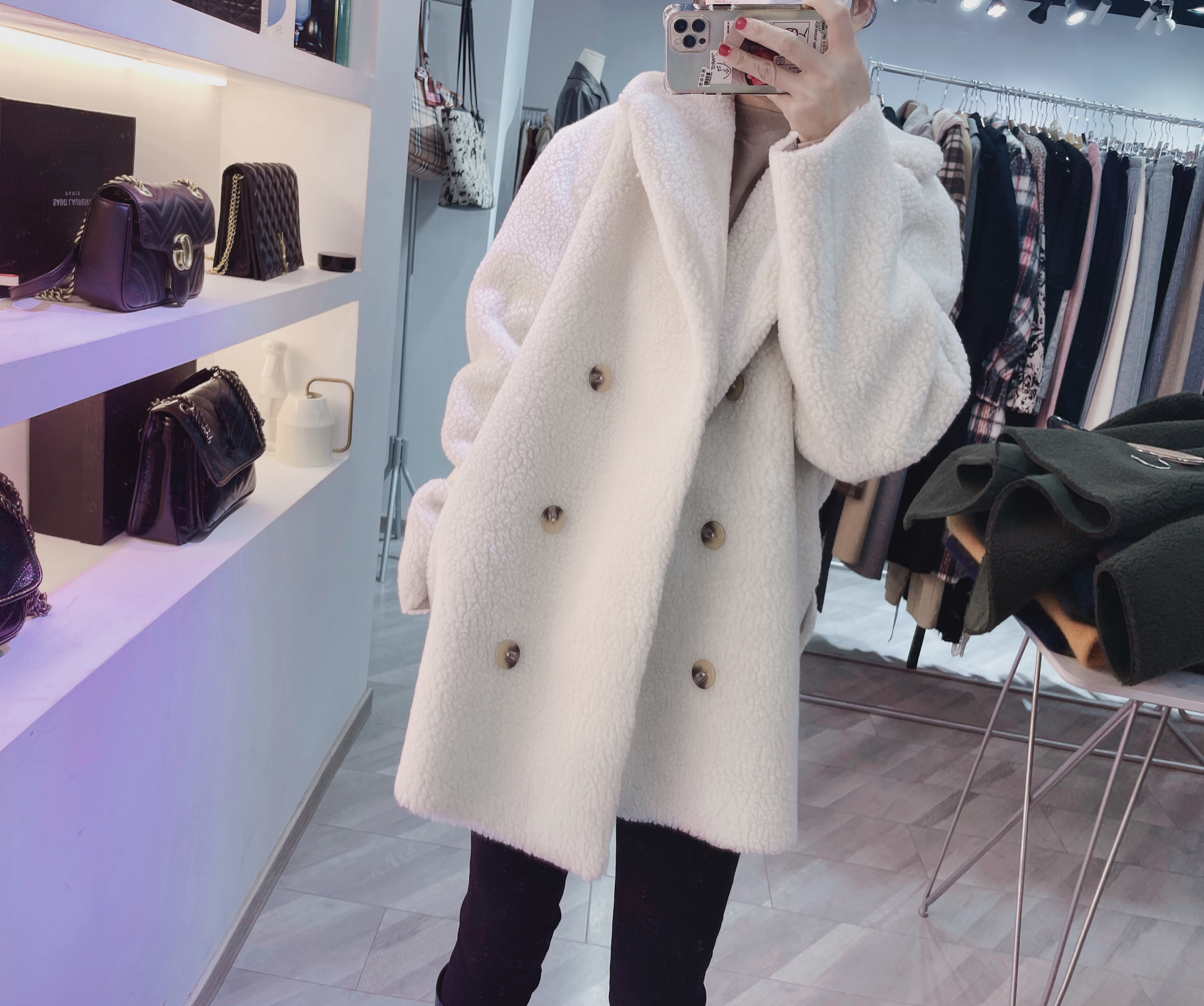 Autumn And Winter New Fashion Casual Loose Uniform Size Thin Woolen Sweater Bottom Shirt Top Women's 5 details Picture