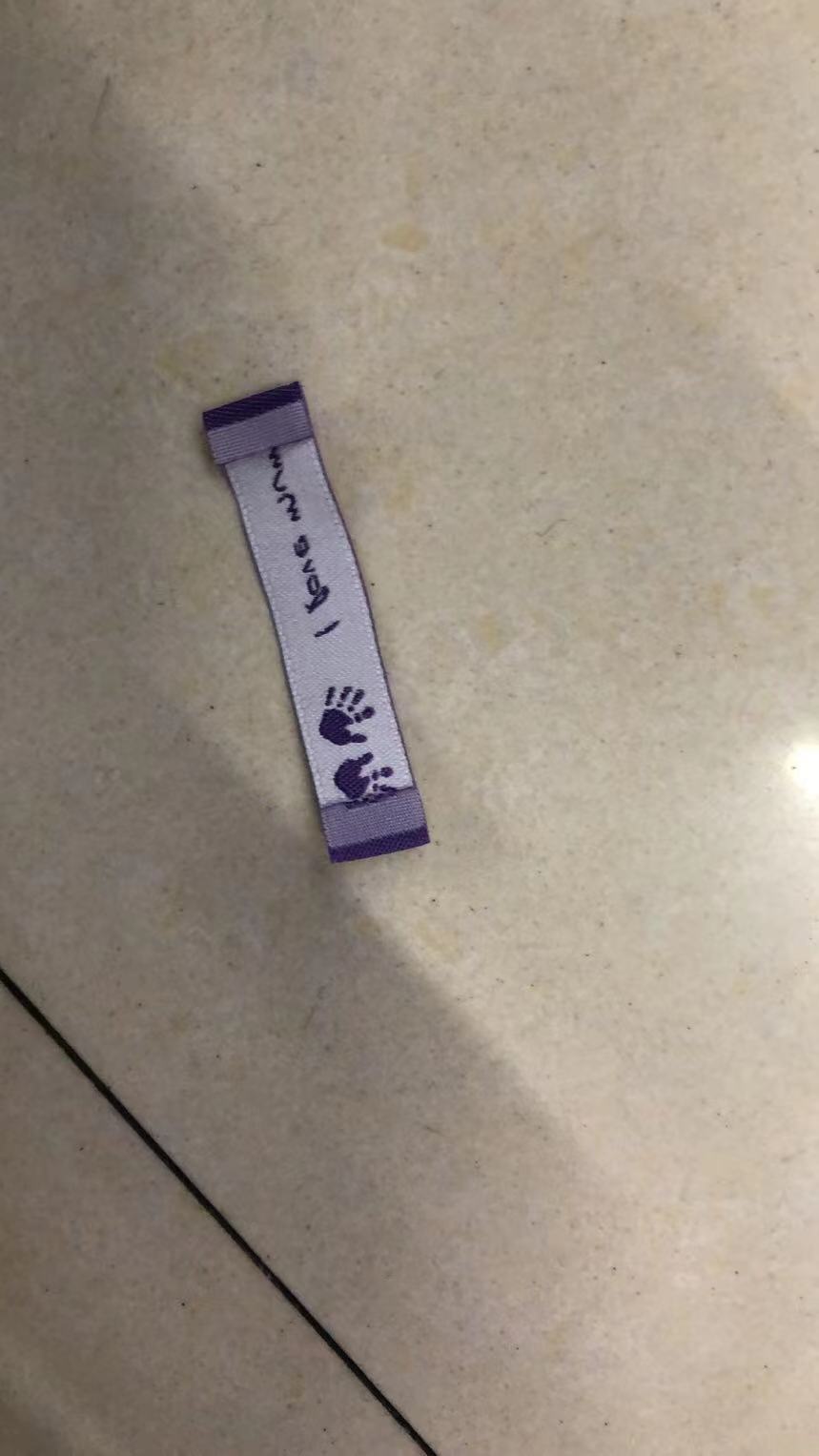 Woven Mark Washed Mark Purple Specification drawing