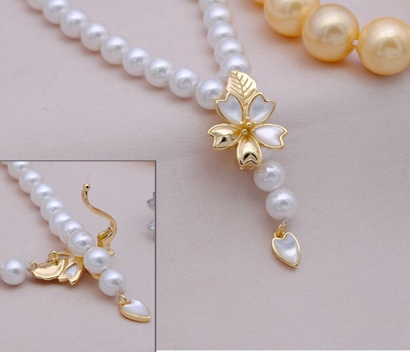 Xing accessories shell pearl necklace buckle Specification drawing