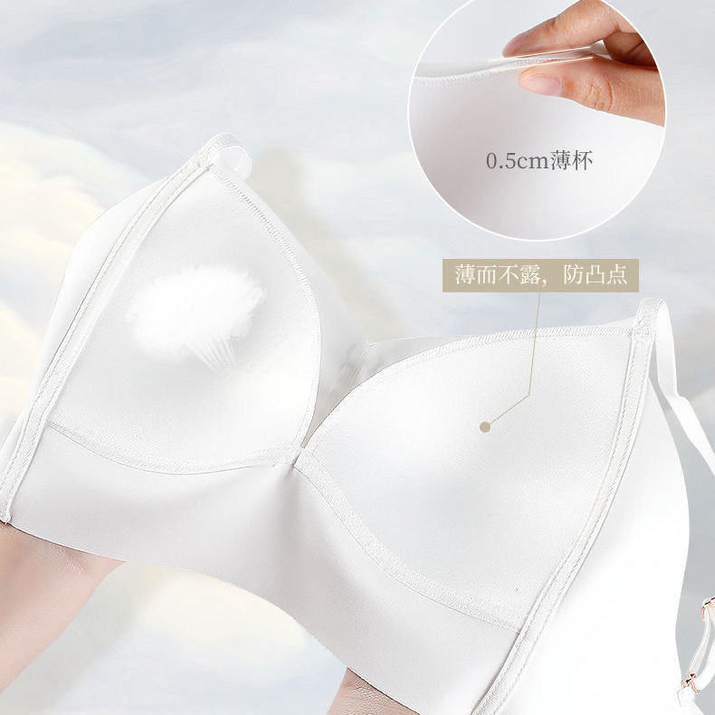 Cotton Underwear For High School Girls Korean Version No Underwire Ab Cup Bra Cover Small Thin Collection Anti-Sagging Summer 33 Specification drawing