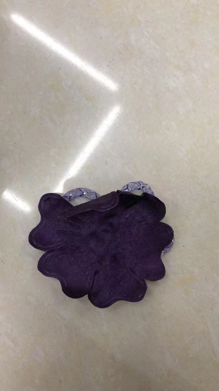 004 Purple Ribbon Diamond Small Flower Textile Accessories Diy