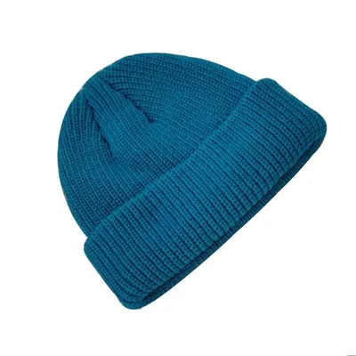 ins hat autumn-winter woolen hat men's solid color knit hat Women Korean version landlord Guapui hat Yuppie warm hat navy-blue thumbnail