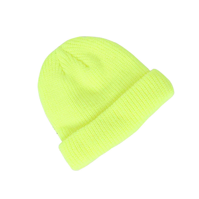 Instagram hat autumn/winter knit hat male solid color female Korean landlord melon skin hat Yuppie warm hat green thumbnail