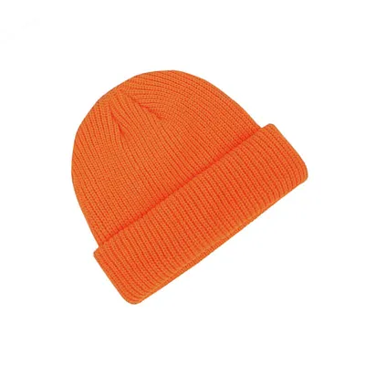 ins hat autumn/winter woollen hat male solid knit hat female Korean version of landlord melon skin hat Yuppie warm hat orange thumbnail