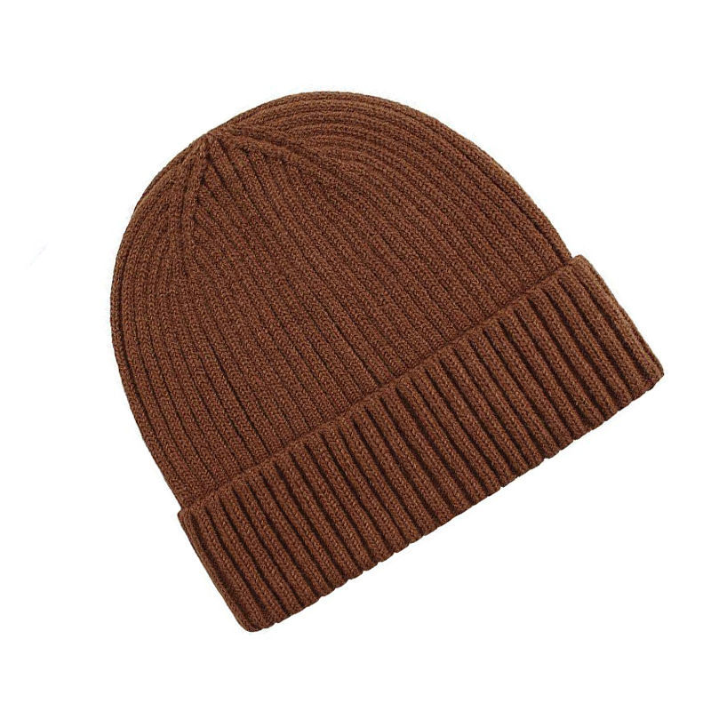 ins hat autumn-winter wool hat men's solid color knit hat women Korean version landlord Guapui hat Yuppie warm hat brown thumbnail