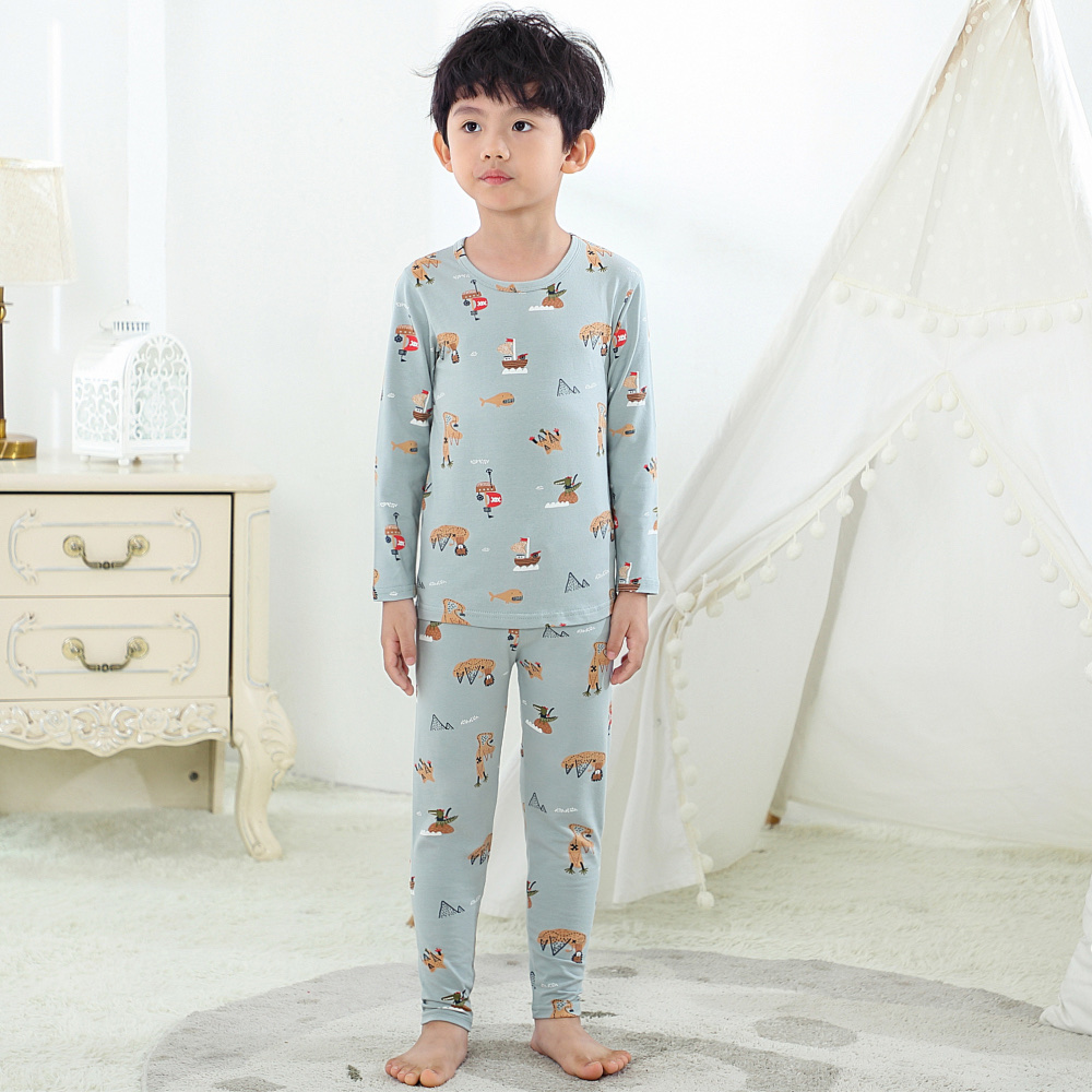 Children's Underwear Lycra Set 6031 Cotton Boys Long Johns Little Boys Pajamas Large Children's Cotton Sweater Specification drawing