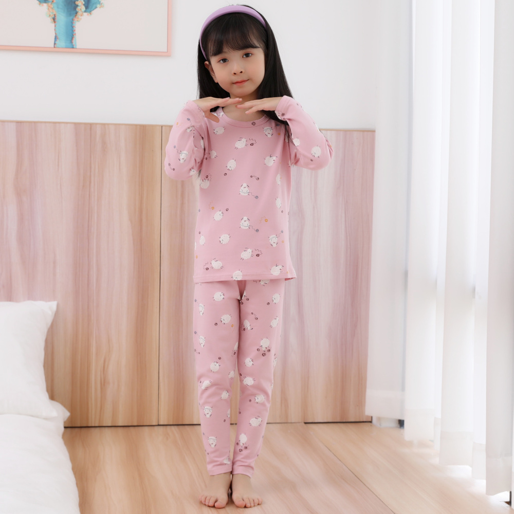 Children's Underwear Lycra Set 6033 Cotton Boys Long Johns Little Boys Pajamas Large Children's Cotton Sweater Application Scenario