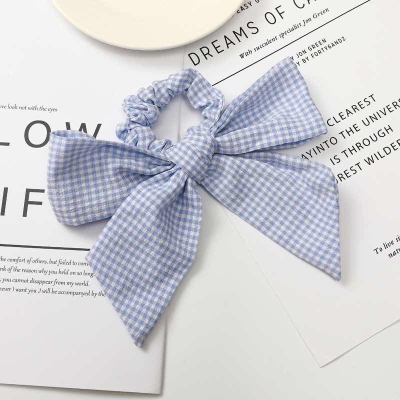 New Year's Bow Large Hair Band Cute Five Fu Hair Accessories Hair Rope Plus Label Head Circle Happiness, Peace And Health Five Fu In Place Application Scenario