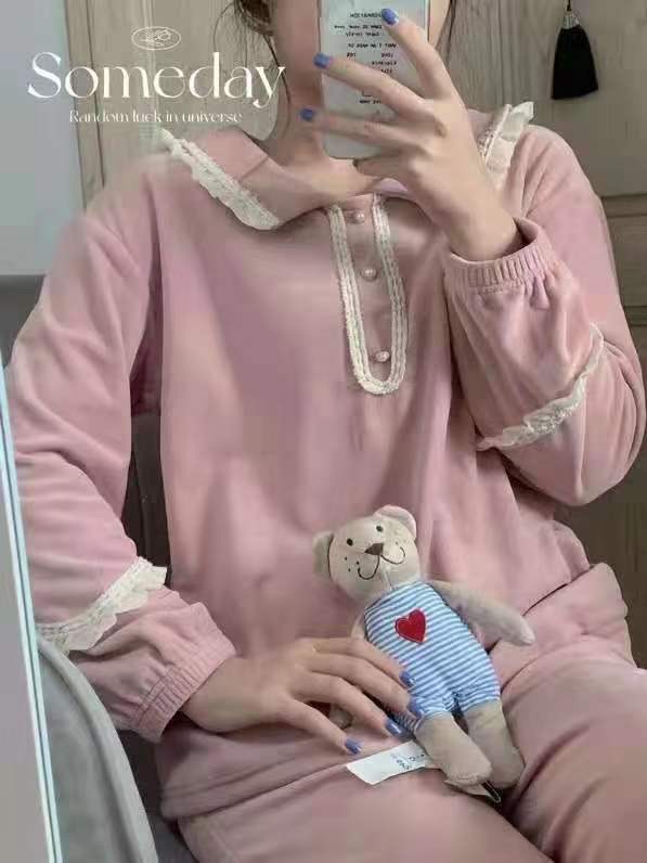 Autumn And Winter Series New Home Dress Set Pajamas Pajama Pants Are Size Loose Casual Comfortable Fun Pajamas 23