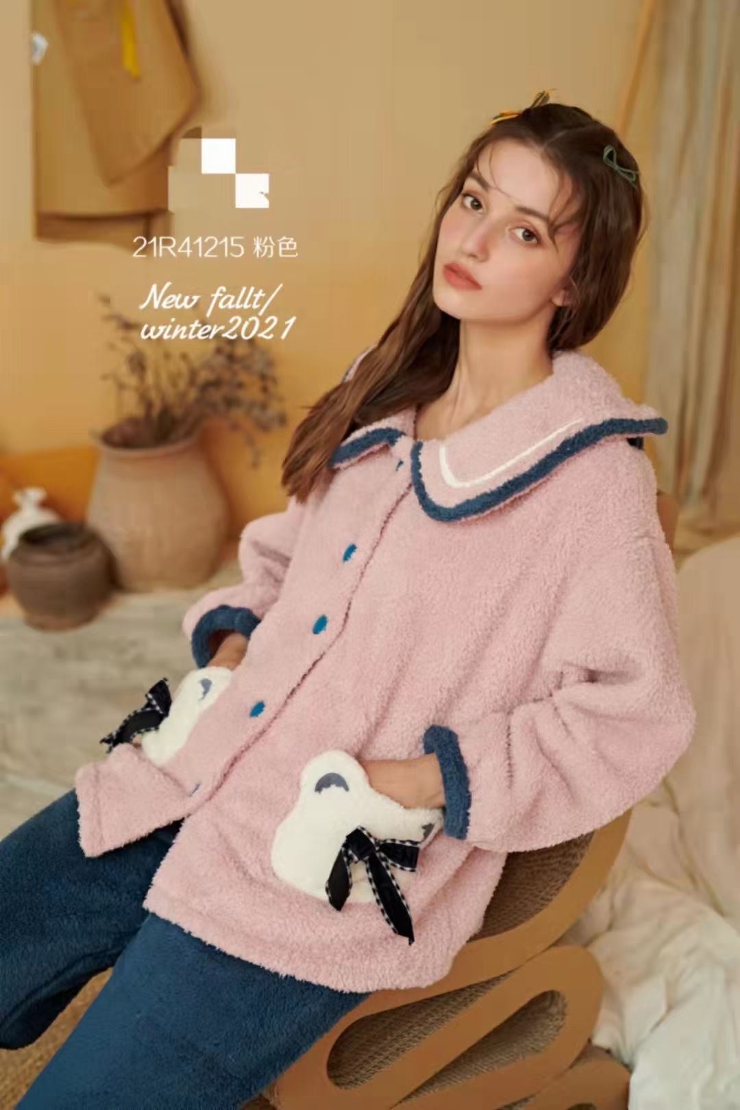 Autumn And Winter Series Of New Home Clothing Set Pajamas Pajama Pants Are Size Loose Casual Comfortable Fun Pajamas 27