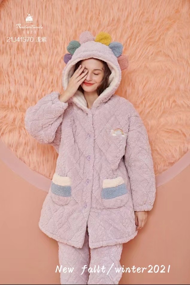 Autumn And Winter Series New Home Dress Set Pajamas Pajama Pants All Size Loose Casual Comfortable Fun Pajamas 9 details Picture
