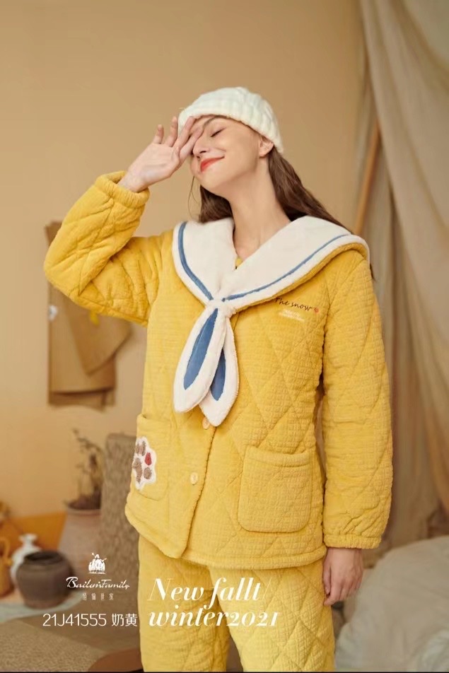 Autumn And Winter Series New Home Dress Set Pajamas Pajama Pants Are Size Loose Casual Comfortable Fun Pajamas 15 details Picture