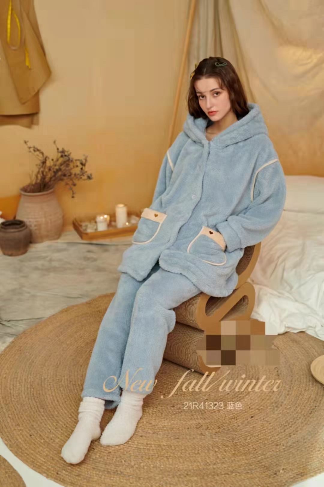 Autumn And Winter Series New Home Dress Set Pajamas Pajama Pants Are Size Loose Casual Comfortable Fun Pajamas 30 details Picture