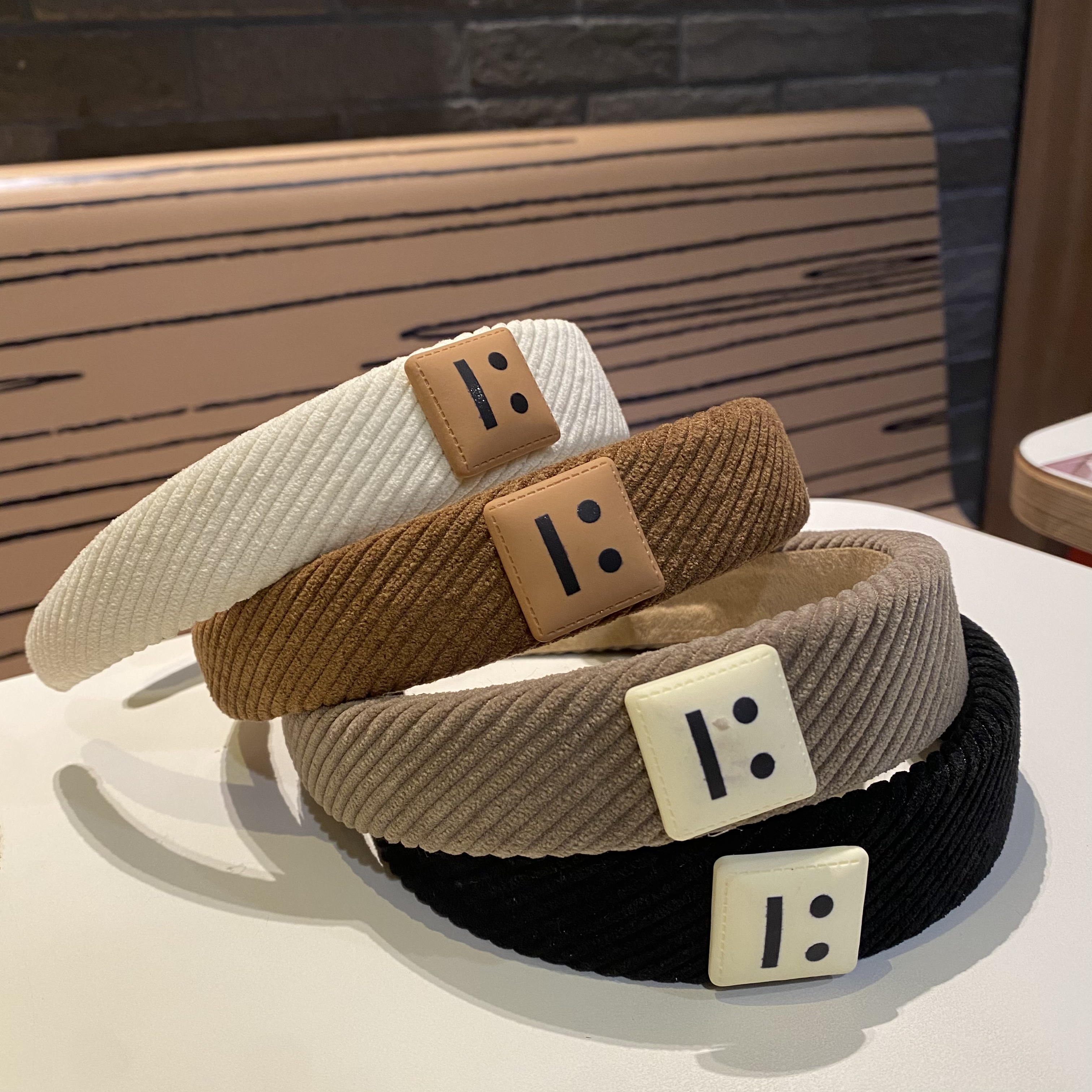 New Year's Bow Large Hair Band Cute Five Fu Hair Accessories Hair Rope Plus Label Head Circle Happiness, Peace And Health Five Fu In Place details Picture