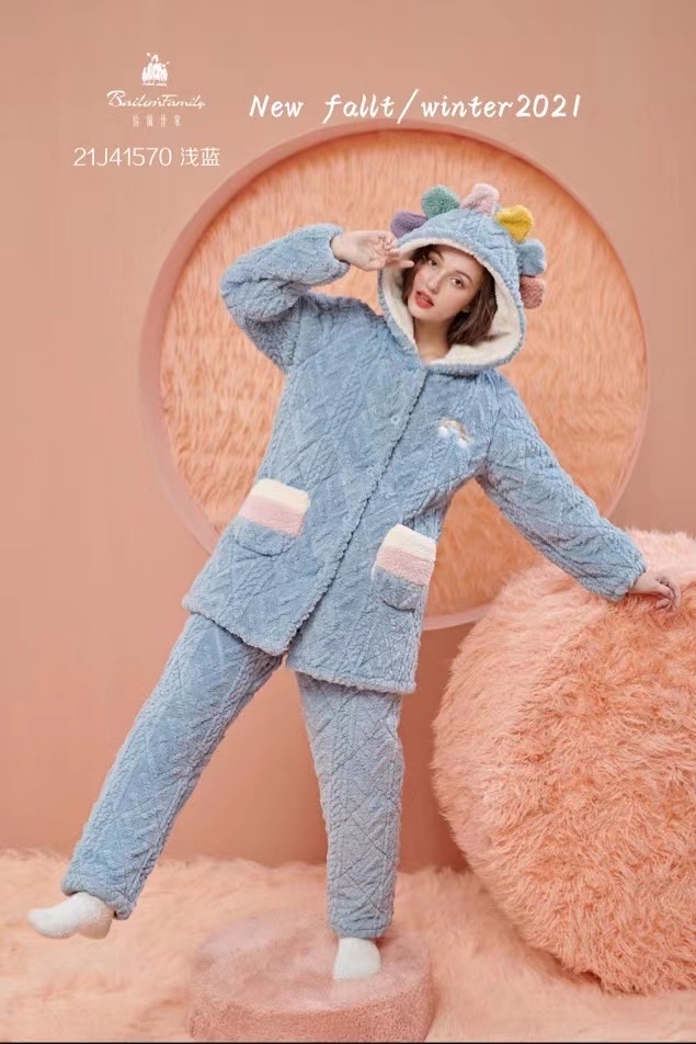 Autumn And Winter Series New Home Dress Set Pajamas Pajama Pants All Size Loose Casual Comfortable Fun Pajamas 9