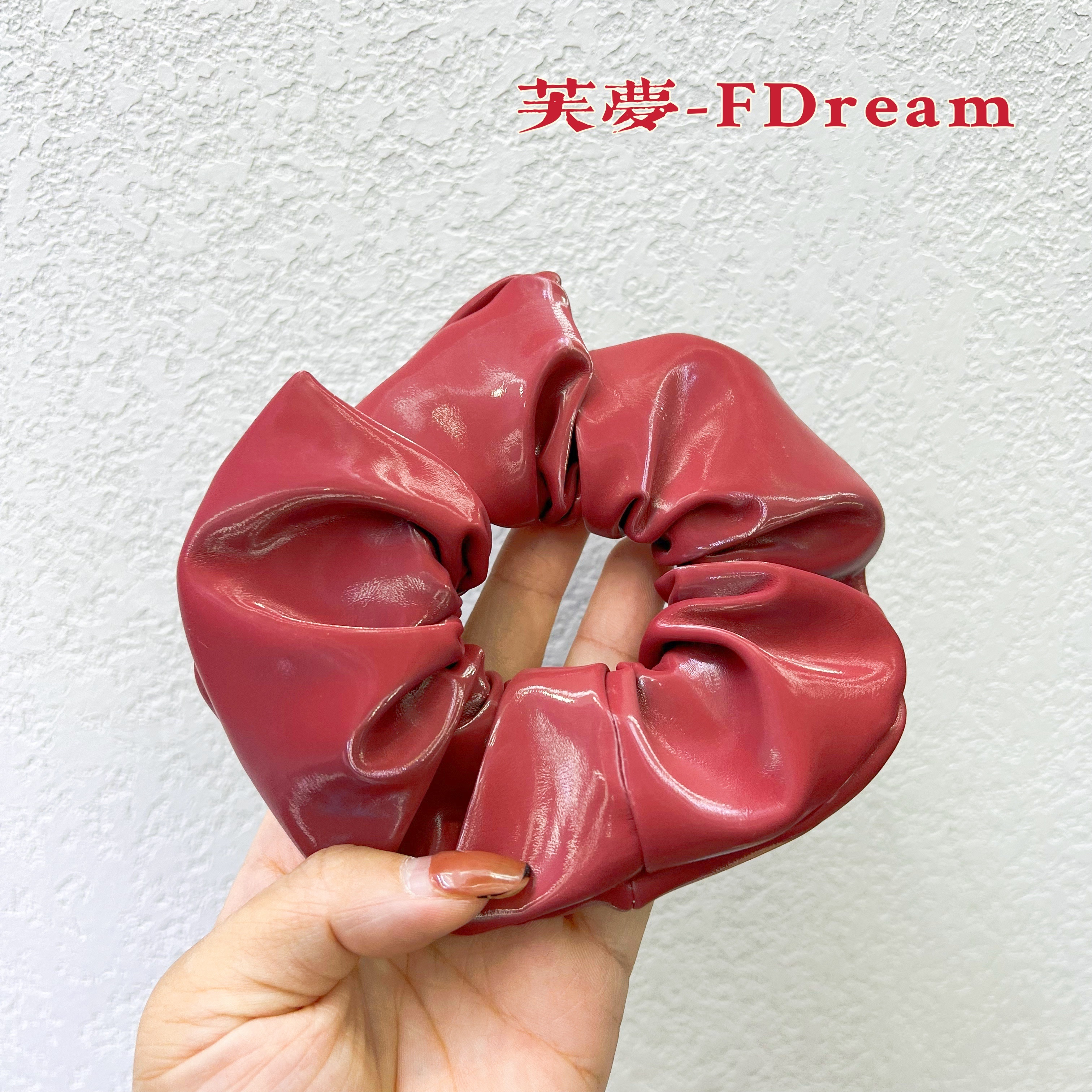 New Year's Bow Large Hair Band Cute Five Fu Hair Accessories Hair Rope Plus Label Head Circle Happiness, Peace And Health Five Fu In Place Specification drawing