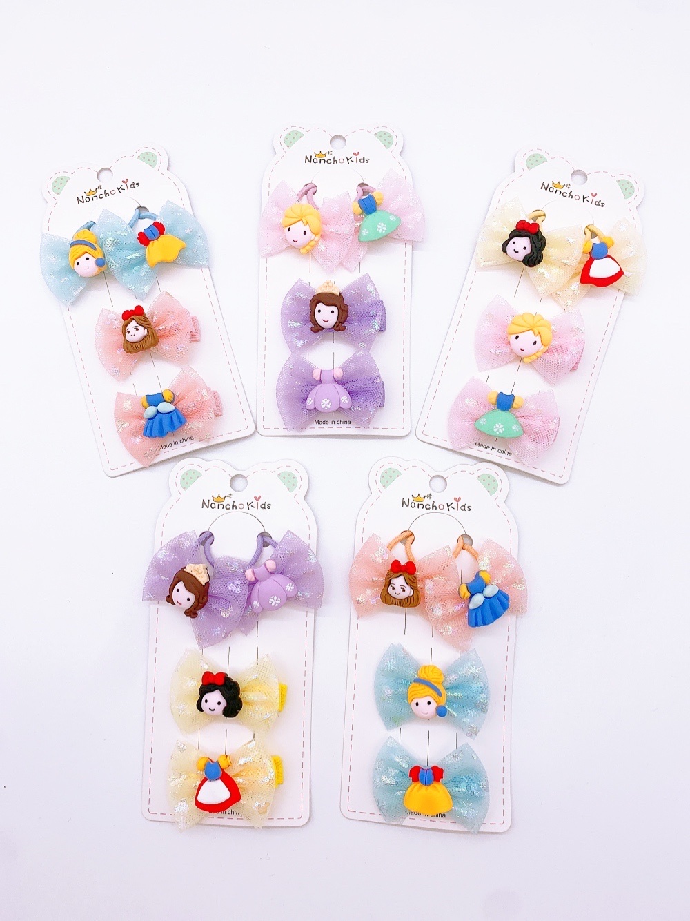Cute Yarn Hairpin Hair Accessories Children's 4-Piece Set