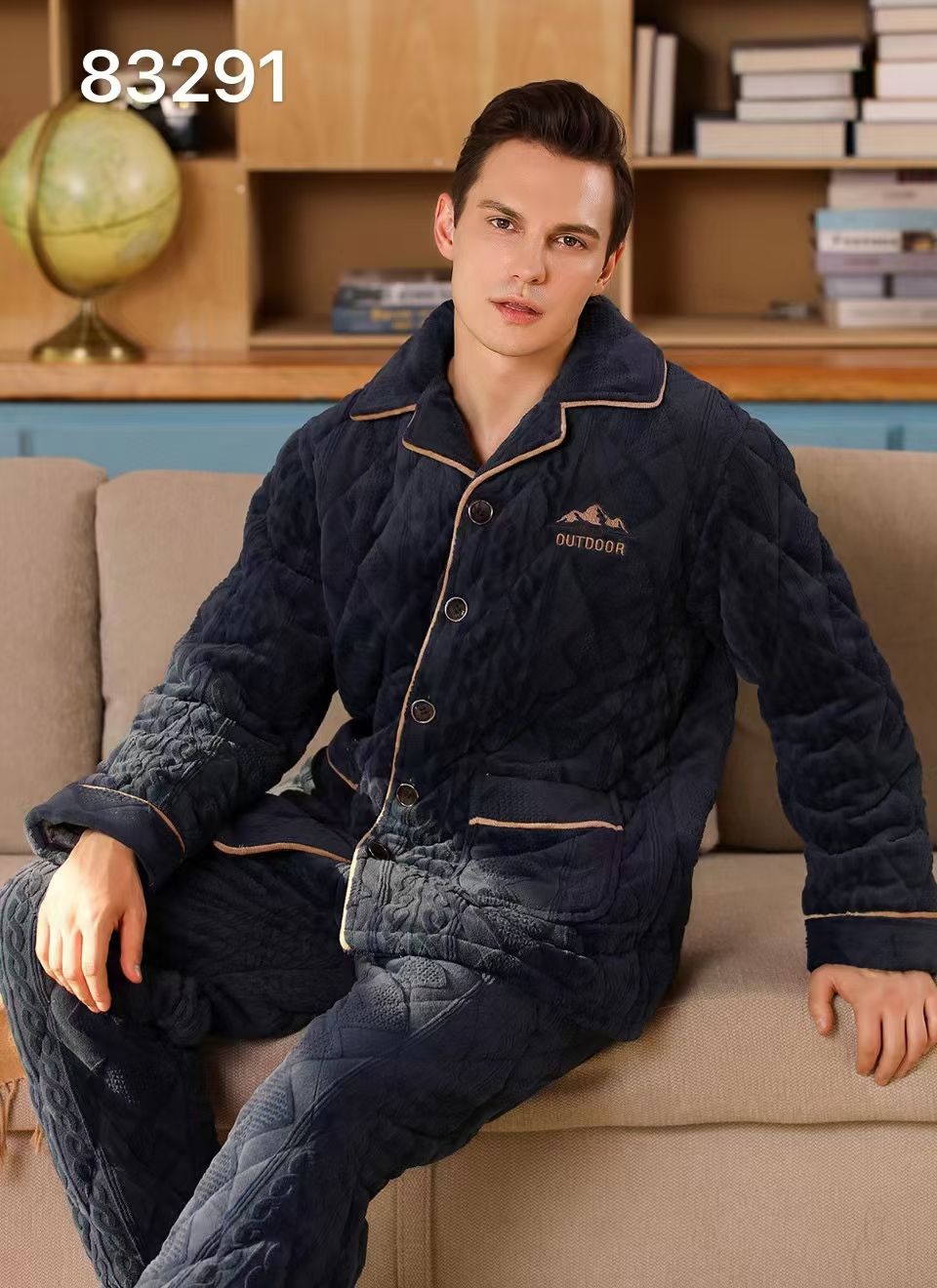 New Autumn And Winter Style With Fleece Thickening Warm Home Clothing Sex Underwear Sex Pajamas 5 details Picture