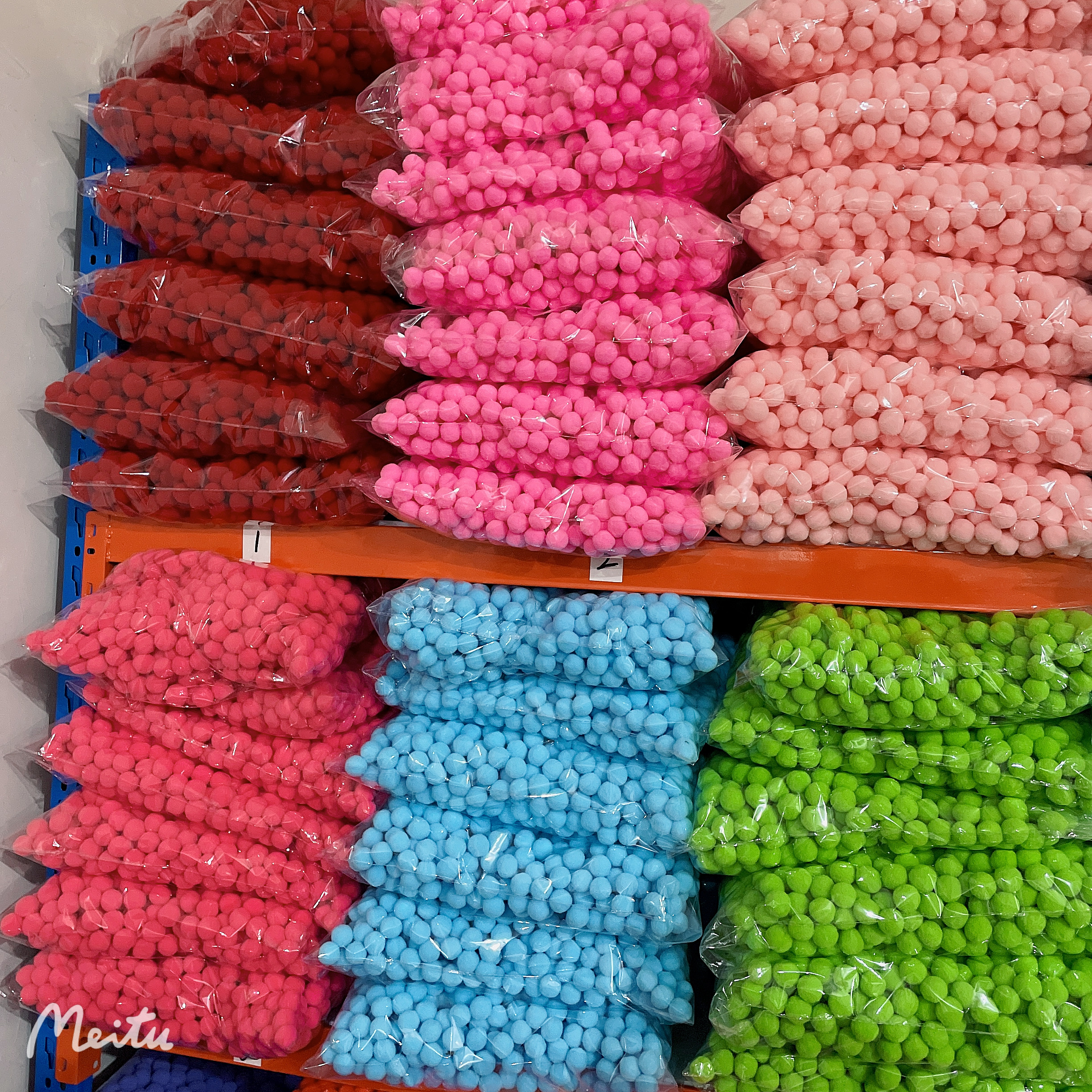 Spot Manufacturers Direct Sales Polyester High Elastic Hairball Small Hair Ball 1Cm1.5cm2cm2.5cm3cm Color Cards Are In Stock details Picture