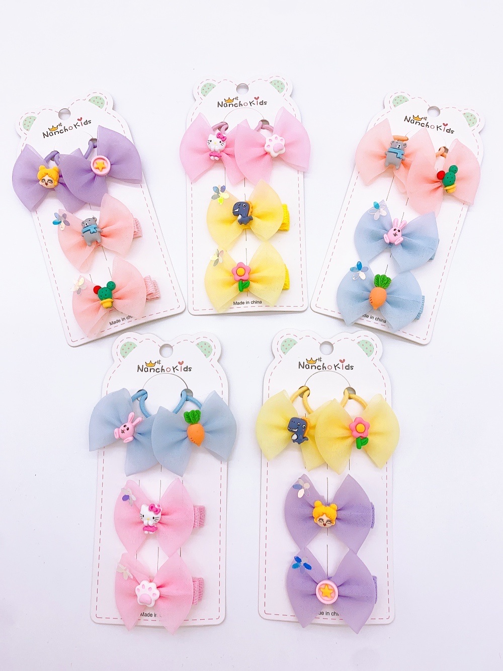 Cute Yarn Hairpin Hair Accessories Children's 4-Piece Set