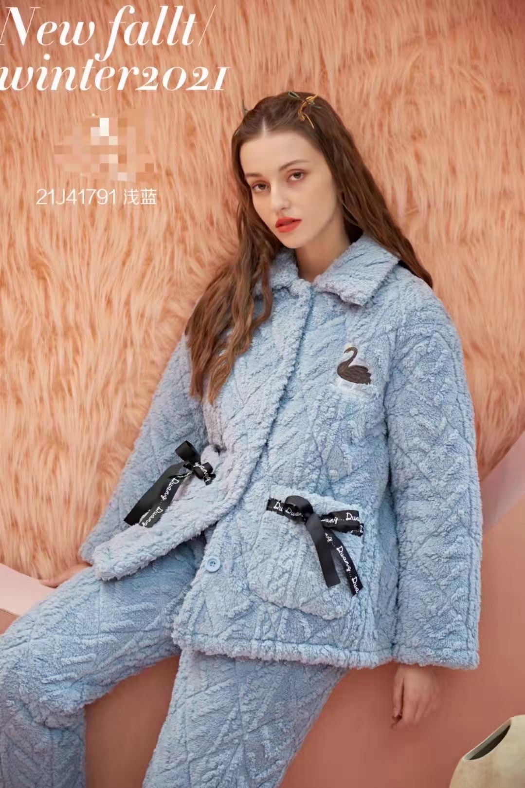 Autumn And Winter Series Of New Home Clothing Set Pajamas Pajama Pants Are Size Loose Casual Comfortable Fun Pajamas 6