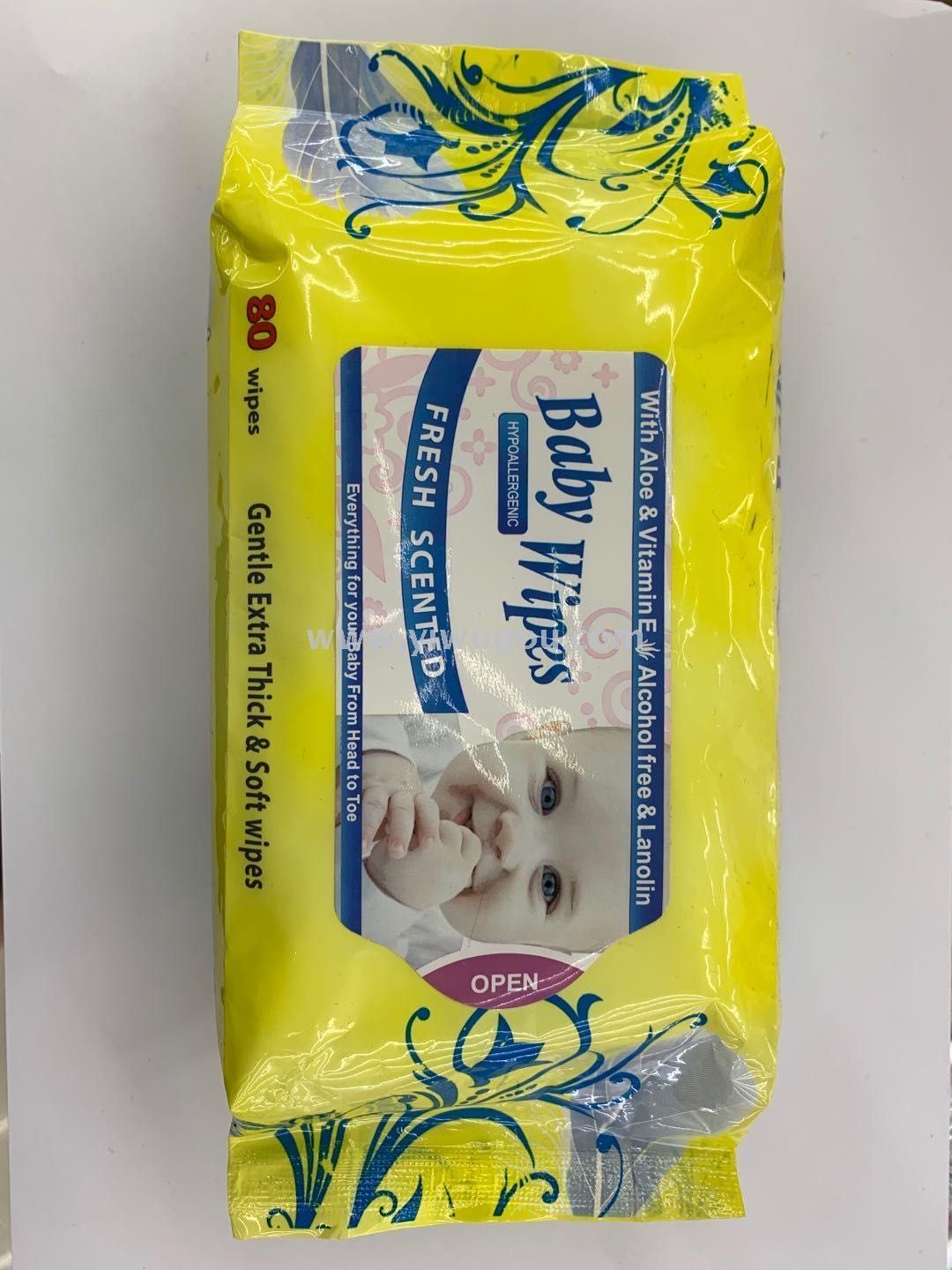 80 Flower Baby Skin Care Extractive Disposable Wipes