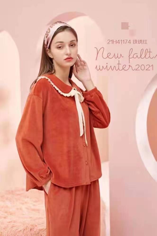 Autumn And Winter Series New Home Dress Set Pajamas Pajama Pants Are Size Loose Casual Comfortable Fun Pajamas 23 Specification drawing