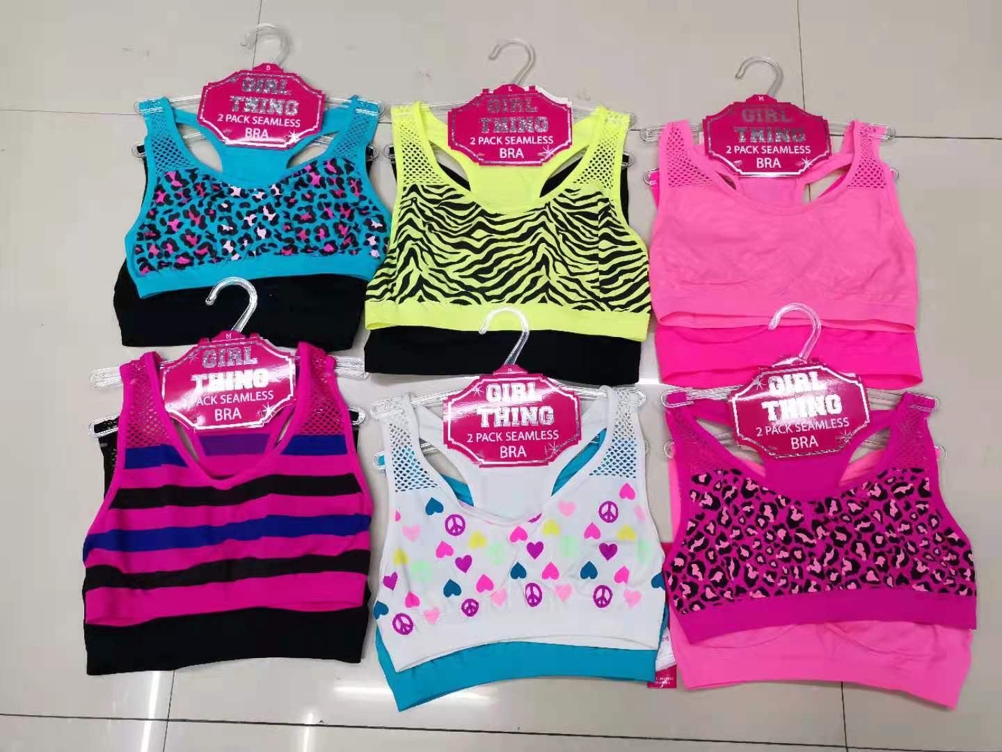 Seamless Sports Bra Single-Layer Bra For Girls