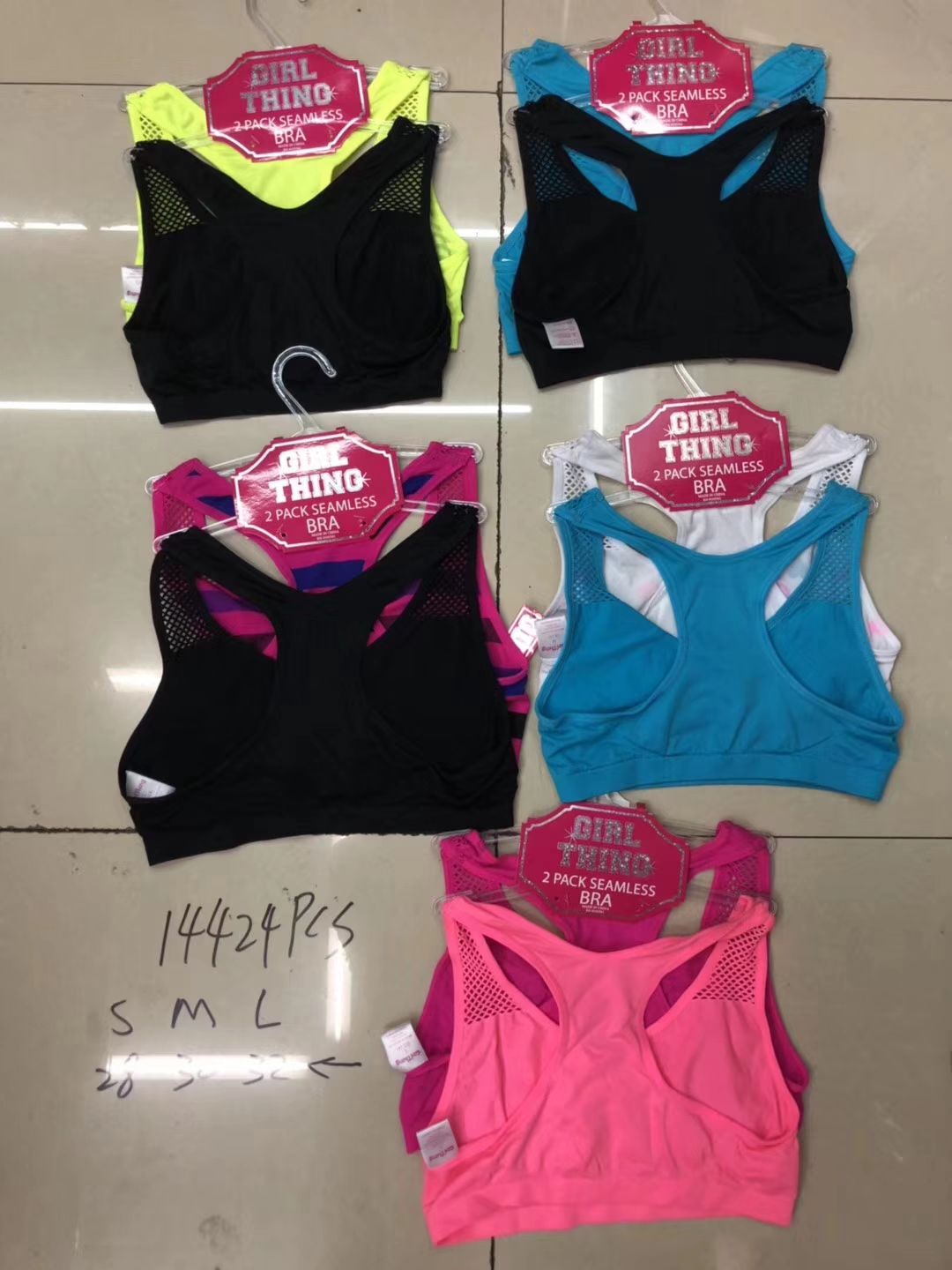 Seamless Sports Bra Single-Layer Bra For Girls details Picture