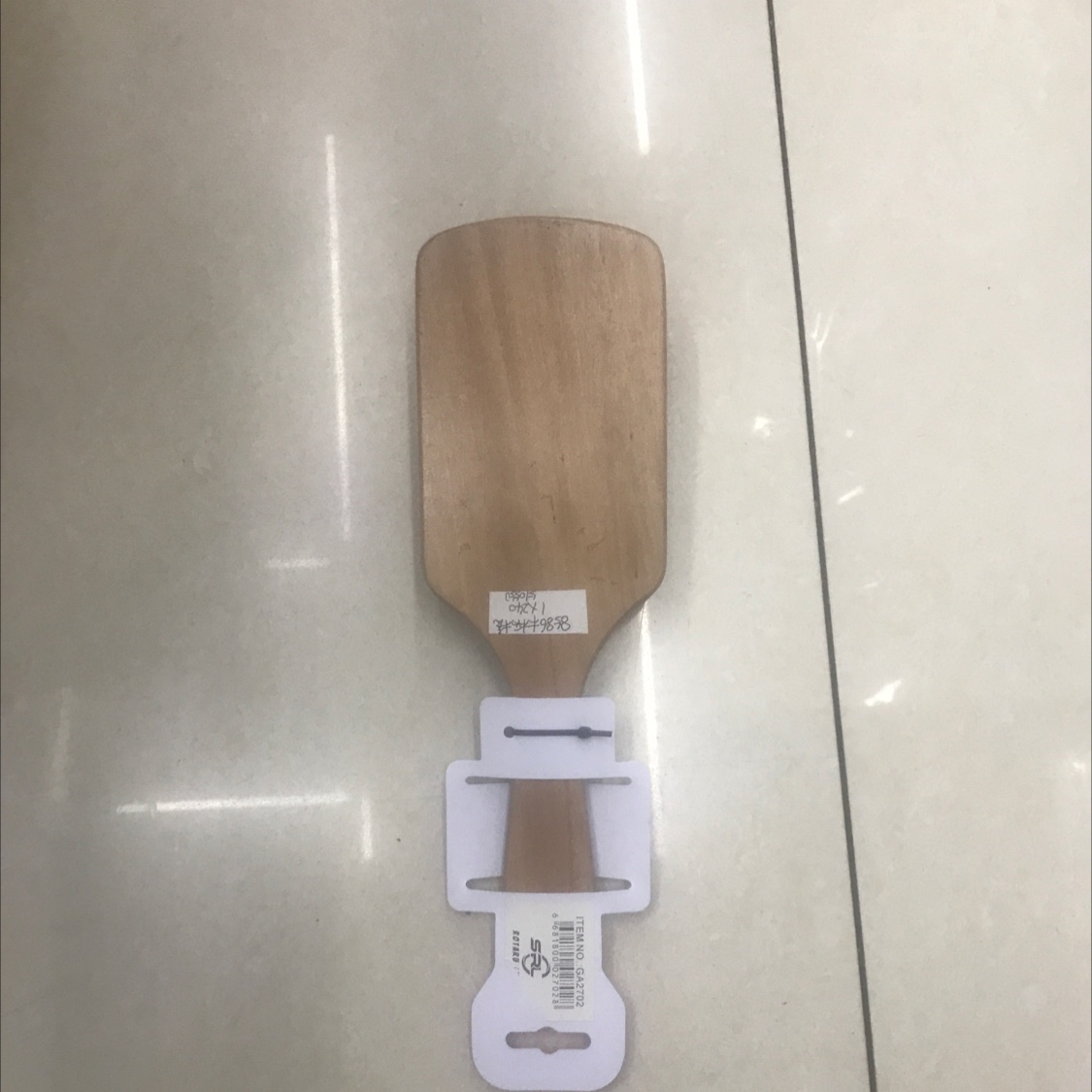 Square Wood Comb Specification drawing