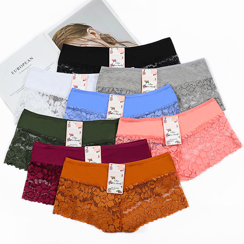 Cotton Lace Boxers For Women