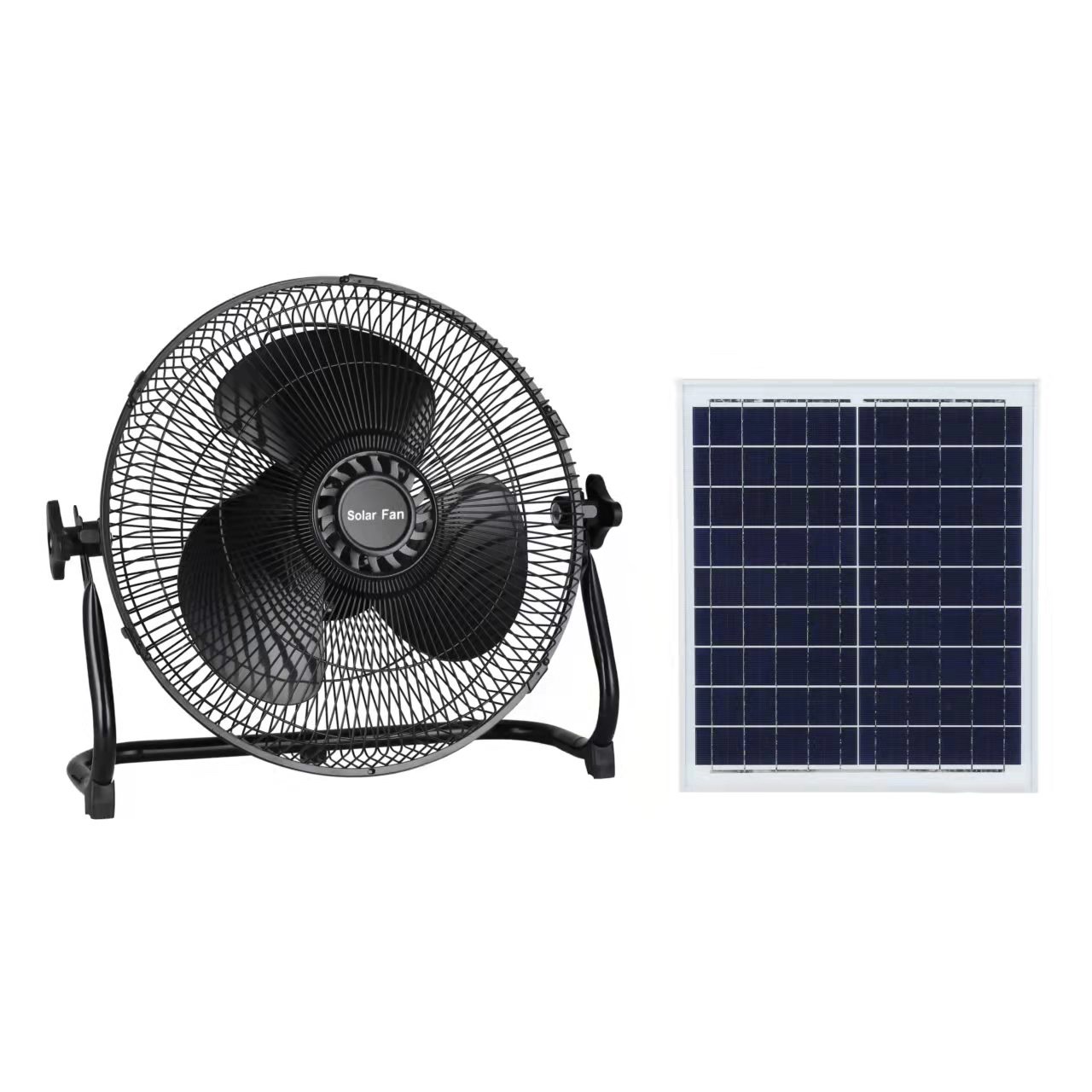 Solar charging fan Desktop home fan outdoor rechargeable portable cross-border
