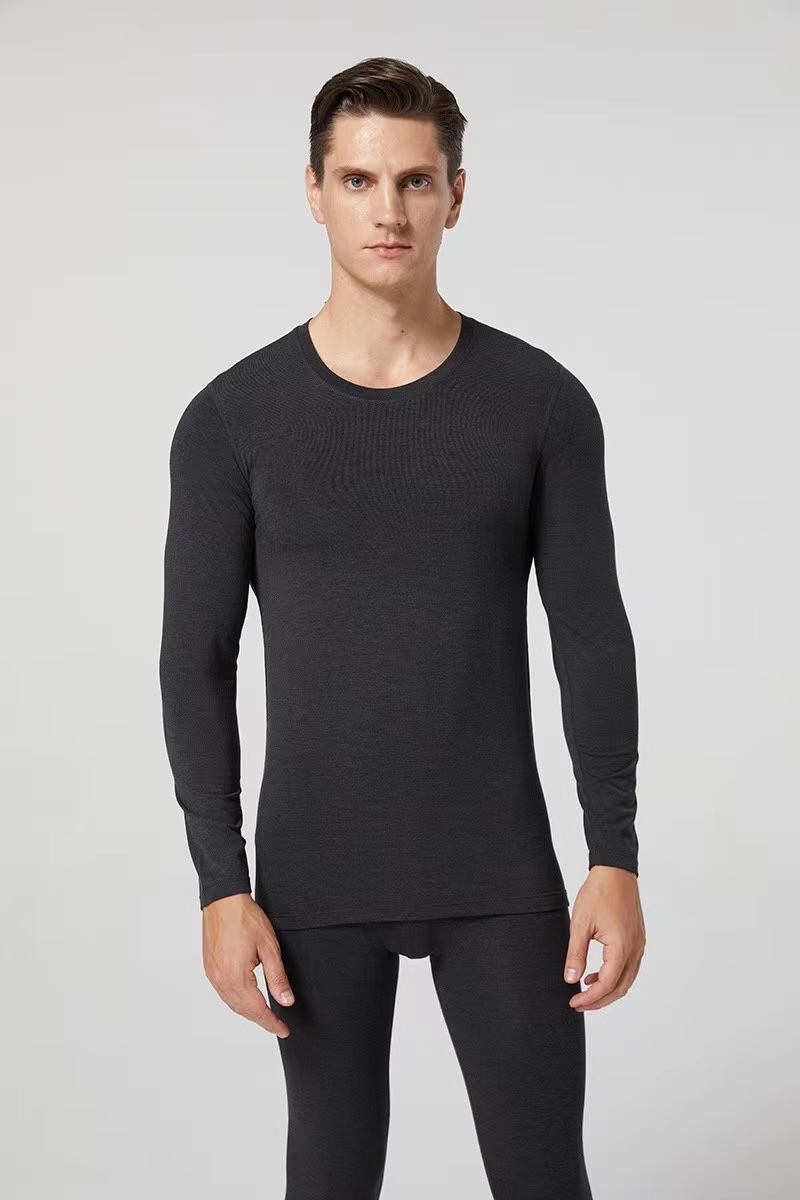 partial details of men's fleece-lined thermal underwear