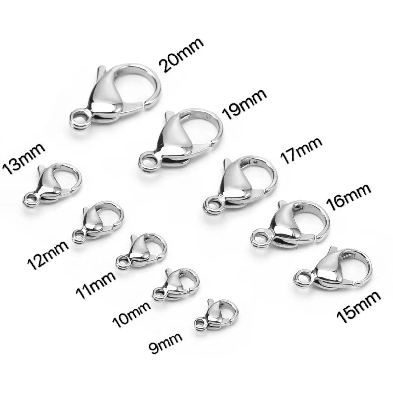 Exquisite simple accessories series stainless steel lobster buckle, stainless steel ring DAY Specification drawing