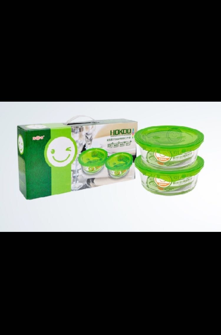 0022-6 Two Glass Fresh-Keeping Bowls