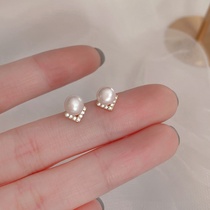 Popular pop earrings Pearl studs Show temperament studs online pop studs