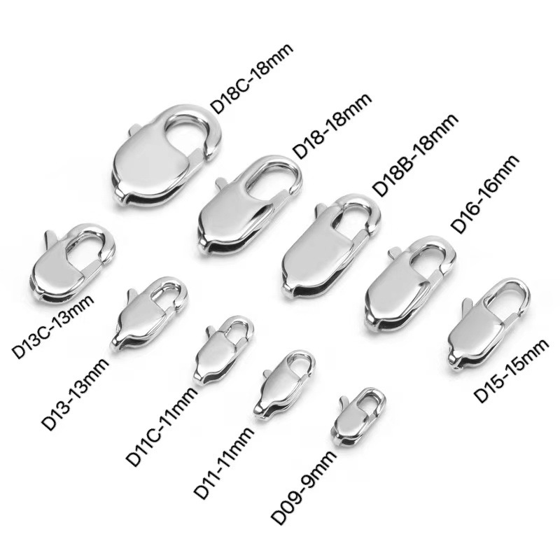 Exquisite simple accessories series stainless steel lobster buckle, stainless steel ring DAY Item Picture