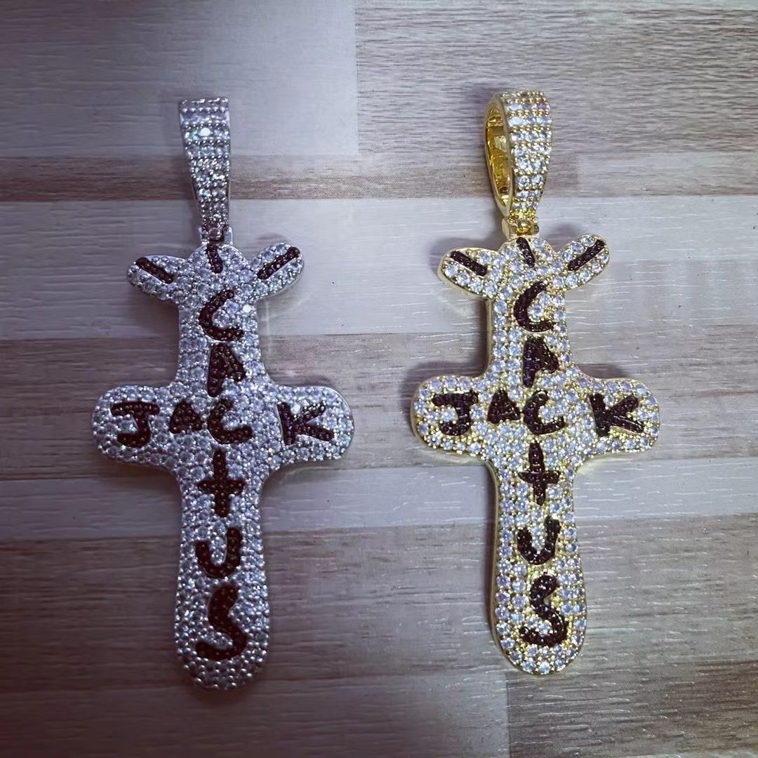 Personality simple explosion recommended all accessories Cuba DAY full of diamond pendant
