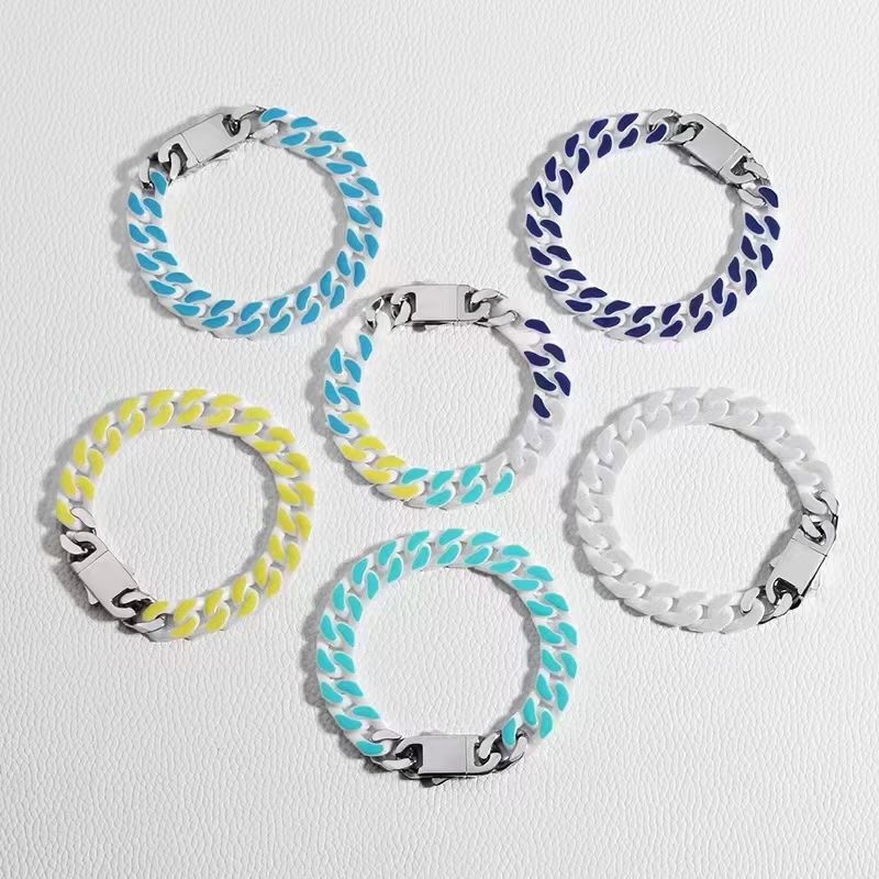 Personality Simple Explosive Recommended Accessories Stainless Steel Cast Ceramic Bracelet details Picture